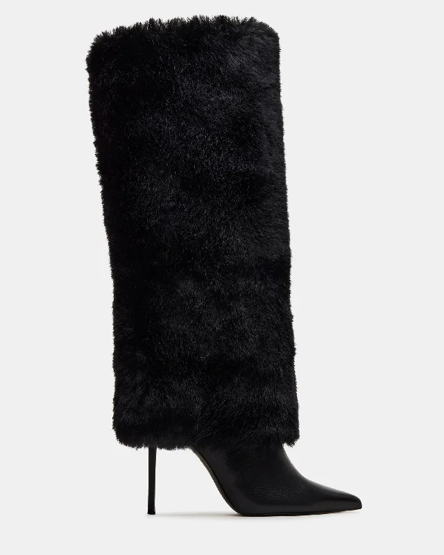 Running Shoes For Men SMITH FAUX FUR BLACK