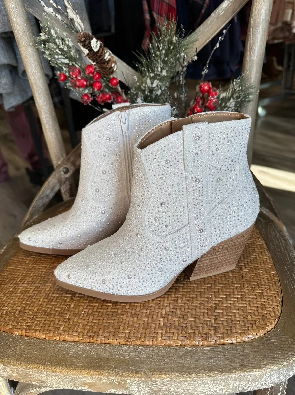 Best Sneakers For Running SODA Shelby Rhinestone Bootie