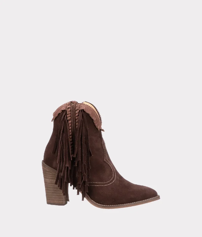 Breathable Sports Shoes Sofia Fringe :: Chocolate