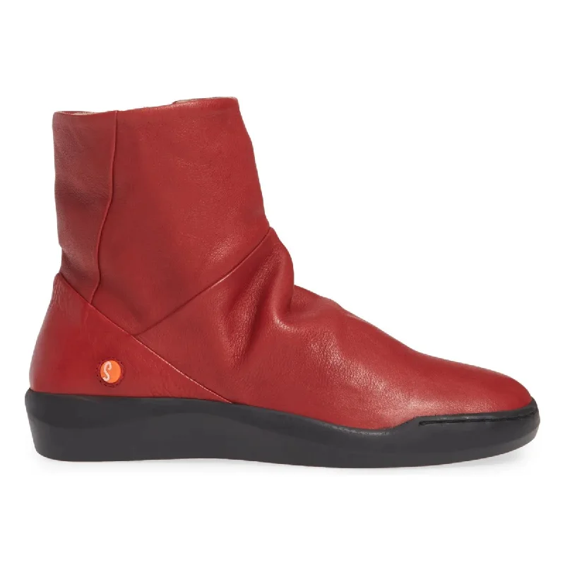 Sporty Casual Sneakers Softinos by Bos & Co Women's Bler550SOF Red Smooth Waterproof Sporty Casual Sneakers Softinos by Bos & Co Women's Bler550SOF Red Smooth Waterproof