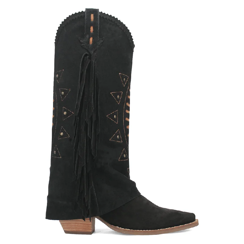 Stylish Casual Footwear Spirit Trail Studded Embroidered Snip Toe Cowboy Boots