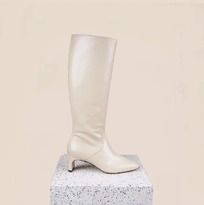Comfortable Formal Footwear Stella - Oat Leather
