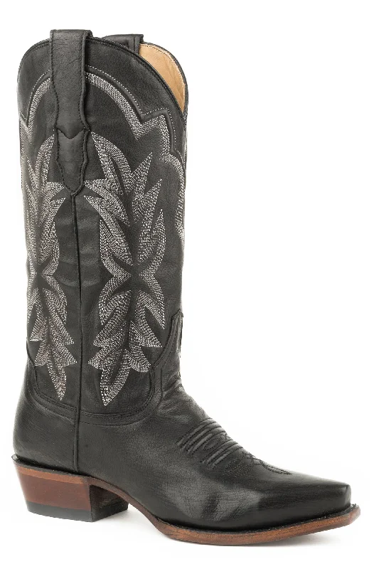Trendy Boots For Winter Stetson 13in Womens Black Leather Casey Cowboy Boots