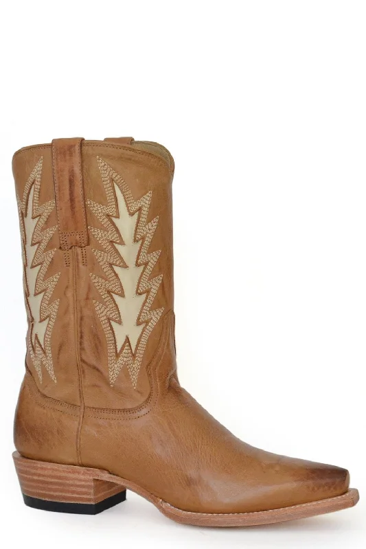 Leather Sneakers For Sale Stetson Womens June Tan Leather Cowboy Boots