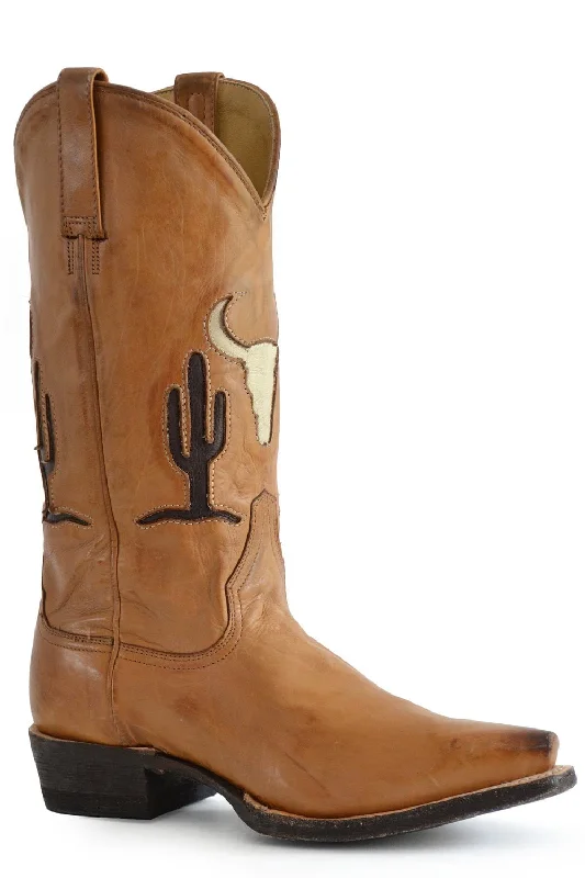 Running Footwear Sale Stetson Womens Tucson Tan Leather Cowboy Boots