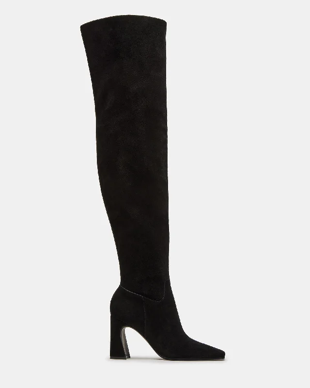 Comfortable Formal Footwear STRATUS BLACK SUEDE