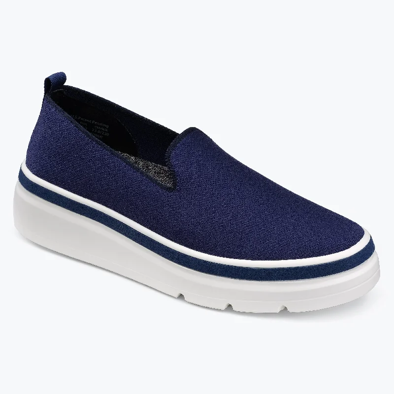 Outdoor Sneakers Collection Sutton Knit Sneaker - Navy