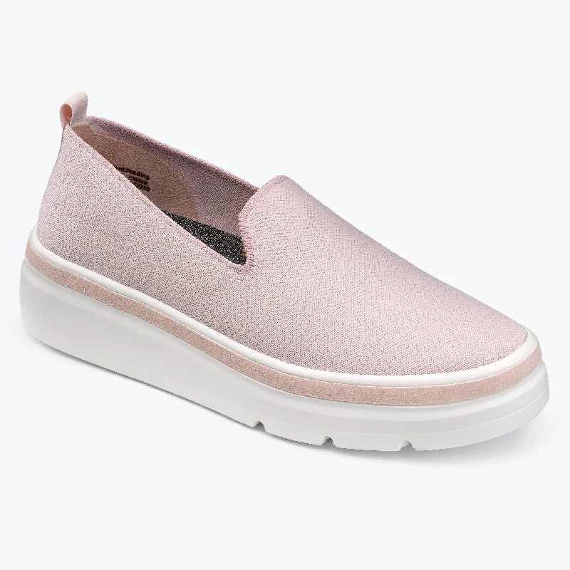 Comfortable Loafers For Women Sutton Knit Sneaker - Wood Rose