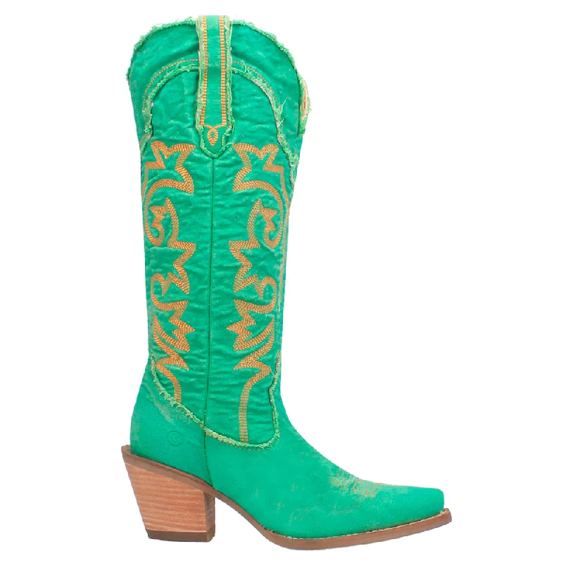 Outdoor Work Boots Texas Tornado Embroidered Snip Toe Cowboy Boots