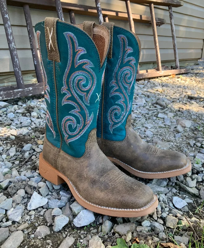 Best Sneakers For Running Twisted X Women's 12” Tech Bomber & Storm Blue Cowgirl Boot WXTR001