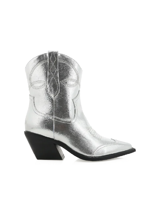 Winter Hiking Sneakers UDEL - SILVER METALLIC