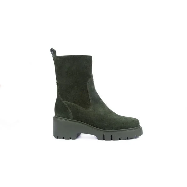Luxury Boots For Sale Unisa Jofo Green Suede Ankle Boot