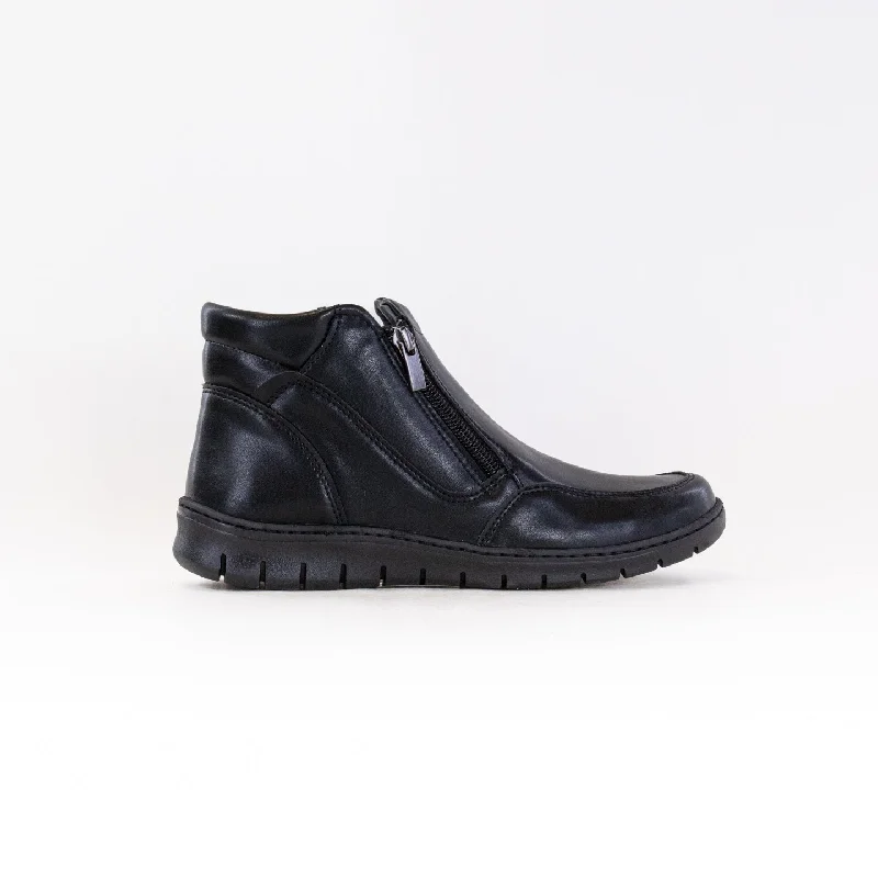 Stylish Work Sneakers V-Italia 826 (Women's) - Black Leather