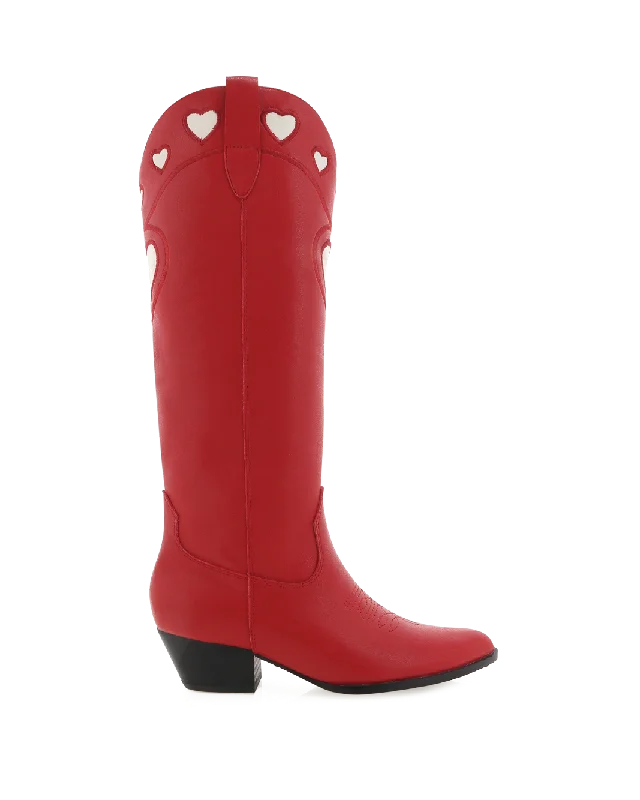 Stylish Running Footwear VELMA - SCARLET-WHITE