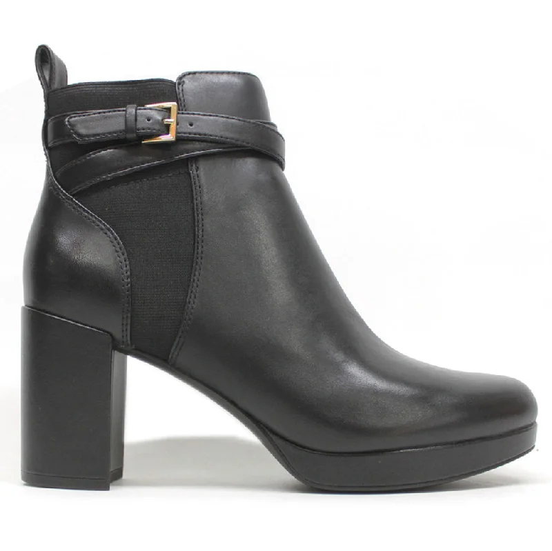 Comfortable Snow Sneakers Nella Leather Women's Heeled Boots