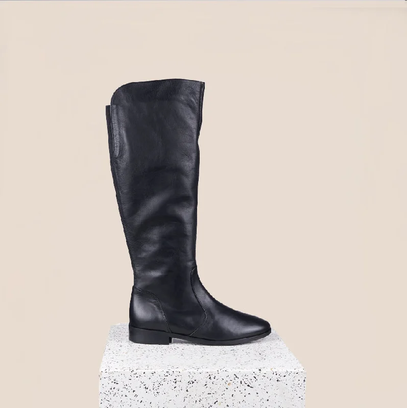 Stylish Boots For Work Vittoria - Black  Leather