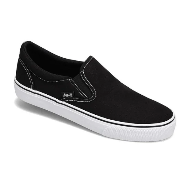 Leather Casual Shoes Rival Women's Deuces Black/White