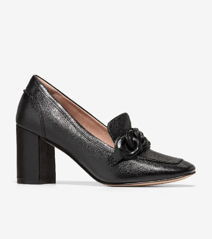 Stylish Work Sneakers Women's Chrystie Square Chain Loafers