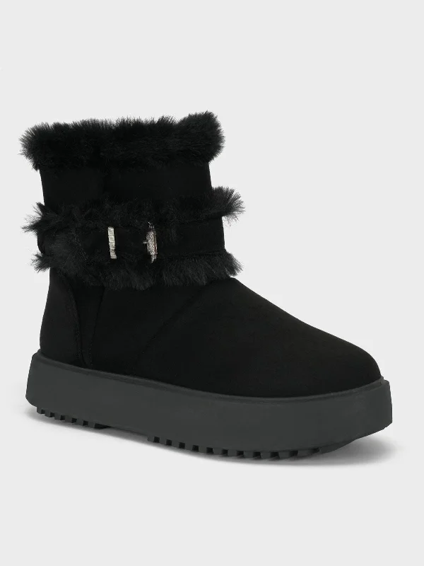 Women's "ABRAX" Winter Cozy Flat Boots