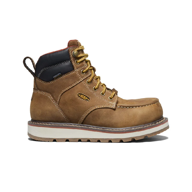 Waterproof Loafers Women's Cincinnati 6" Waterproof Boot (Carbon Toe)  |  Belgian/Sandshell