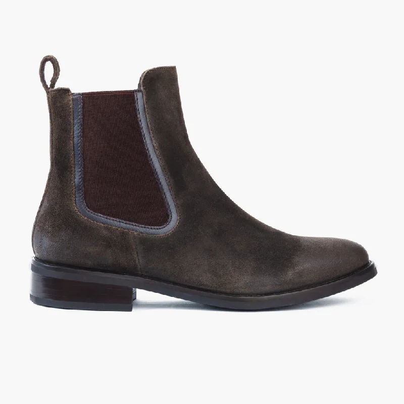 Comfortable Sports Shoes Duchess | Dark Olive Suede