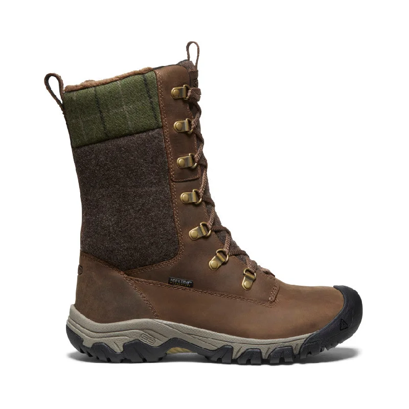 Fashionable Summer Shoes Women's Greta Tall Waterproof Boot | Dark Earth/Green Plaid Fashionable Summer Shoes Women's Greta Tall Waterproof Boot | Dark Earth/Green Plaid
