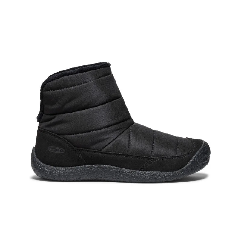 Trendy Platform Sneakers Women's Howser Fold Down   |  Triple Black/Black