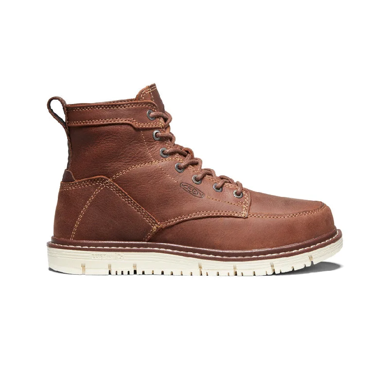 Sporty Hiking Shoes Women's San Jose 6" Boot (Soft Toe)  |  Gingerbread/Off White