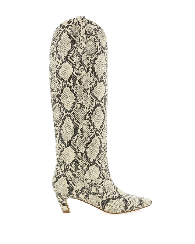 Fashionable Hiking Shoes XANTHIA - CREAM SNAKE